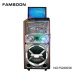 8"inch ac dc power cable speaker non rechargeable disco ball flashing lights speaker trolley rechargeable speaker