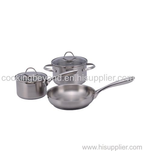 8 PCS economic stainless steel kitchen cookware with various color