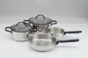 Hot sale stainless steel 7/9 pcs cookware set