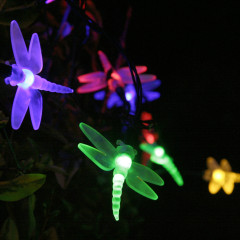 Dragonfly Solar Fairy Lights Colorful Changing