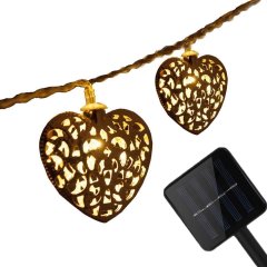 Outdoor Christmas Heart Design Solar Festival Light