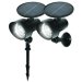 Round Solar Powered Outdoor Wall Spotlights With Motion Sensor