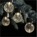 Outside Crakle Solar Ball Glass Hanging Garden Lighting