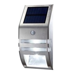 Stainless Steel Solar Powered Security Wall Light With Motion Sensor