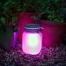 Glass Marson Jar Solar Powered Decorative Table Night Lights