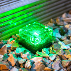 Solar Brick Ice Cube Path Light Crystal Garden Light for Decoration