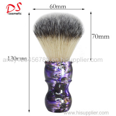 Dishi Men's synthetic beard brush with colorful resin handle