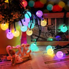 Solar Fairy Bubble Crystal Ball String Lights