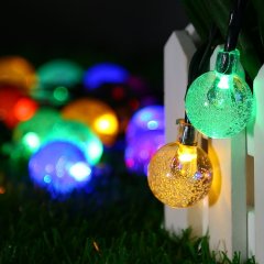 Solar Fairy Bubble Crystal Ball String Lights