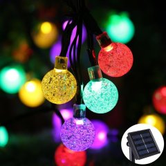 Solar Fairy Bubble Crystal Ball String Lights