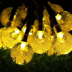 Solar Fairy Bubble Crystal Ball String Lights