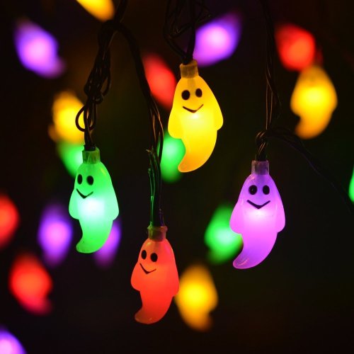 Halloween Decoration String Lights Solar Powered Colorful Changing