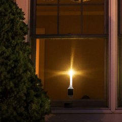 Solar Candle Lantern For Window Decoration