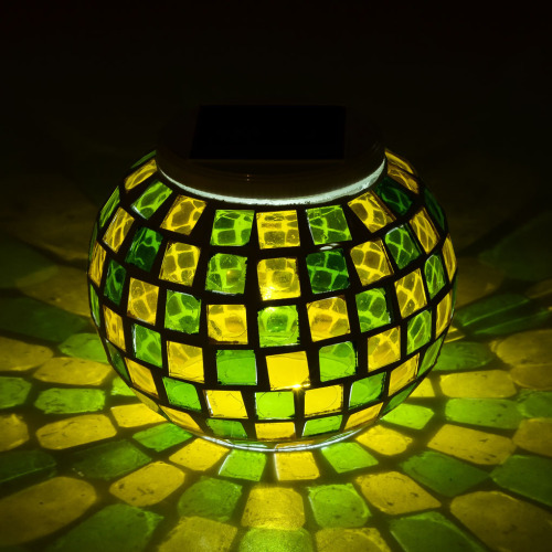 Mosaic Outdoor Waterproof Solar Night Lights for Home Decorations