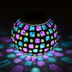 Solar Table Glass Decoration lamp Colorful Changing