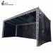 Black color truss system customized color square lighting truss 450x450mmx1m height truss