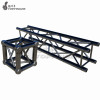 Black color truss system customized color square lighting truss 450x450mmx1m height truss