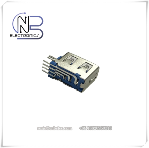 Blue USB type A 90 degree female connector