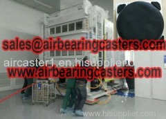 Air bearing casters 60 tons capacity