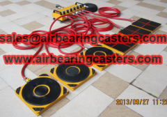Air casters price and manual application