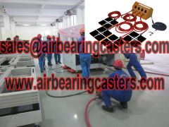 Air bearing load movers with four or six air modules