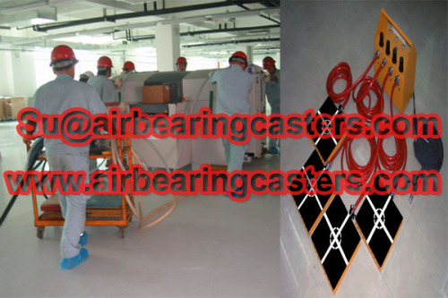 Air caster air bearing works principle