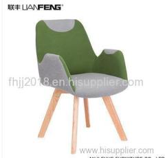 2018 Lianfeng comfortable chair with foam cushion living room chair wooden legs