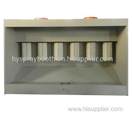 powder coating spray booth with filtrer cartridge system for powder coating application