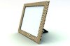 Broadside metal decorative glass silver plated photo frame