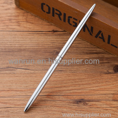 Wholesale Promotional Thick Table Pens Slender Metal Rod Rotating Commercial Ballpoint Pens For Bank Hotel