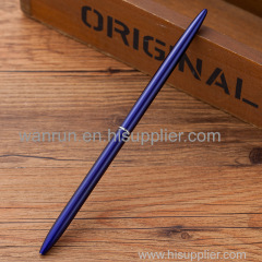 Wholesale Promotional Thick Table Pens Slender Metal Rod Rotating Commercial Ballpoint Pens For Bank Hotel