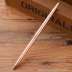 Wholesale Promotional Thick Table Pens Slender Metal Rod Rotating Commercial Ballpoint Pens For Bank Hotel