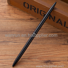 Wholesale Promotional Thick Table Pens Slender Metal Rod Rotating Commercial Ballpoint Pens For Bank Hotel