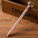 2018 New Design Kawaii Decorative Round Crystal Metal Ballpoint Pen Large Diamond Ball Pens For Fashion Girl