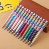 Best selling creative colorful oil floating liquid glitter pen with metal material