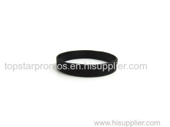 Black debossed silicone wristbands for sport meet