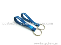 Debossed silicone keychain for cars