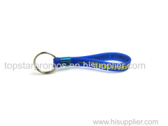 Debossed silicone keychain for cars