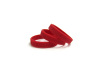 Debossed Red silicone wristbands for advertising