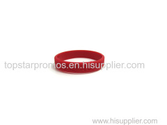 Debossed Red silicone wristbands for advertising