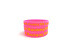 Debossed painted pink silicone wristbands for events
