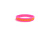 Debossed painted pink silicone wristbands for events