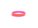 Debossed painted pink silicone wristbands for events