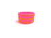 Debossed painted pink silicone wristbands for events