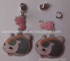 Silk screen printed cute cell phone charms