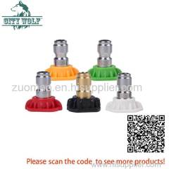 city wolf High Pressure Washer Car Washer Stainless Steel Quick Nozzle Tips 280bar 4000psi 0° 15° 25° 40° soap