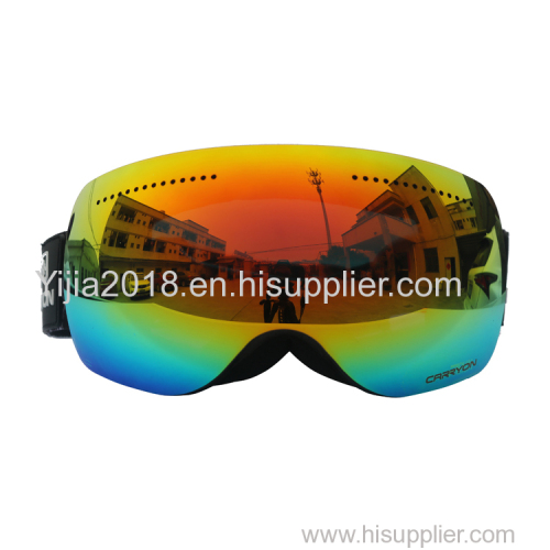factory custom vintage winter ice skating sporty ski snow goggles with vented small holes lens