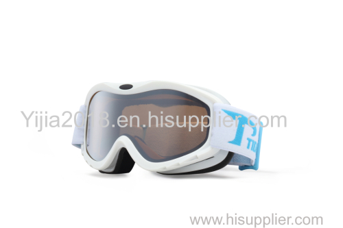 white men women spherical snow racing custom logo strap snow ski goggles