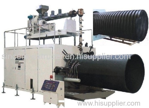 HDPE PE PP Enhanced spiral winding pipe extrusion production line