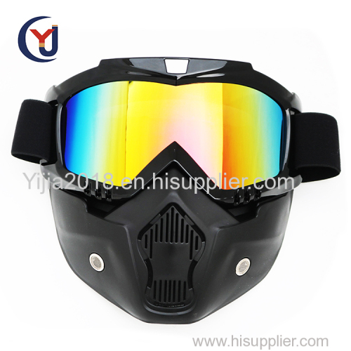 hot sale fashion style detachable motorcycle goggles mask motocross mountain bike racing goggles